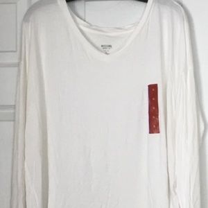 Long sleeved white shirt!